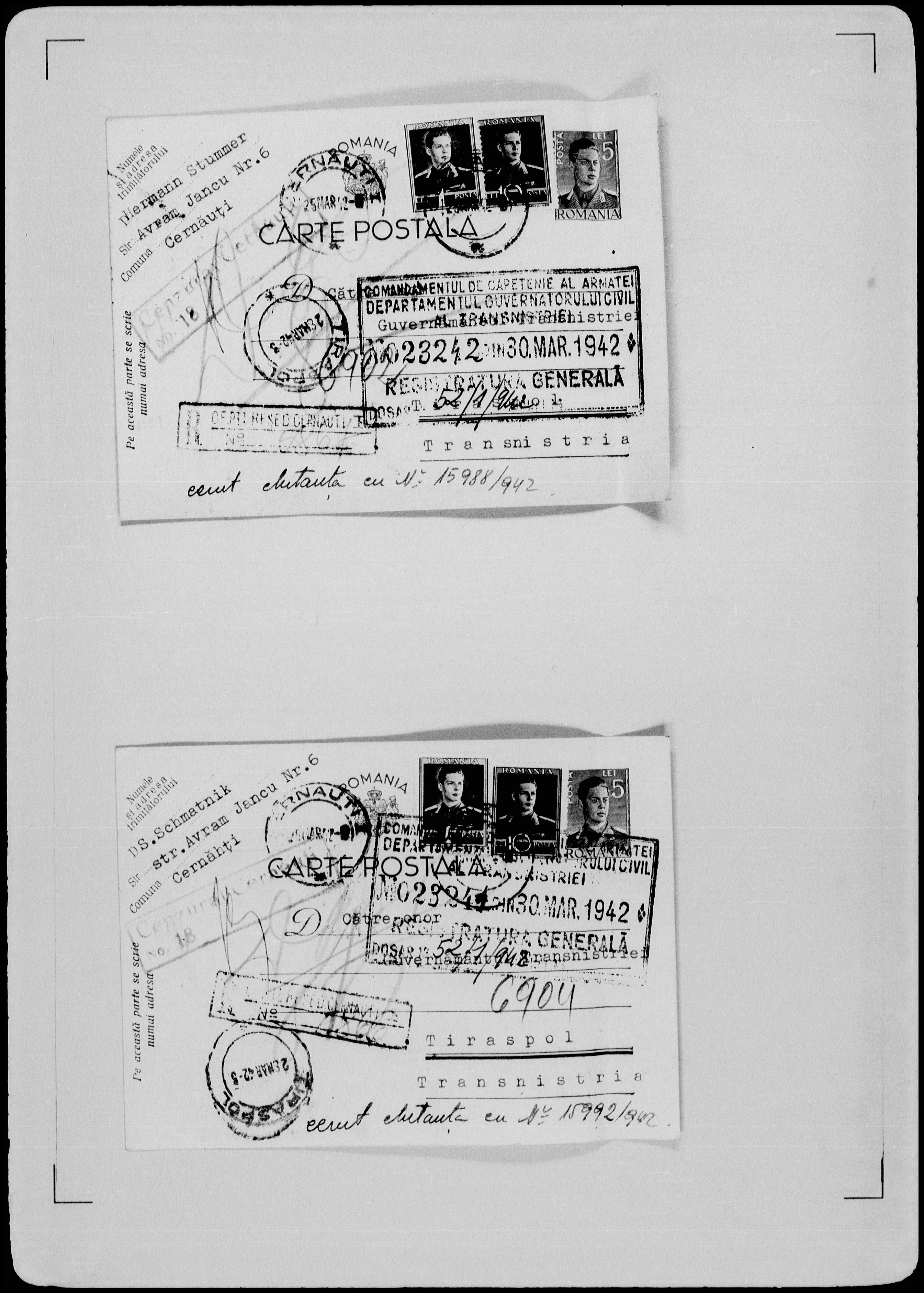 DS-Schmatnik-postcard-USHM-30-March-1942